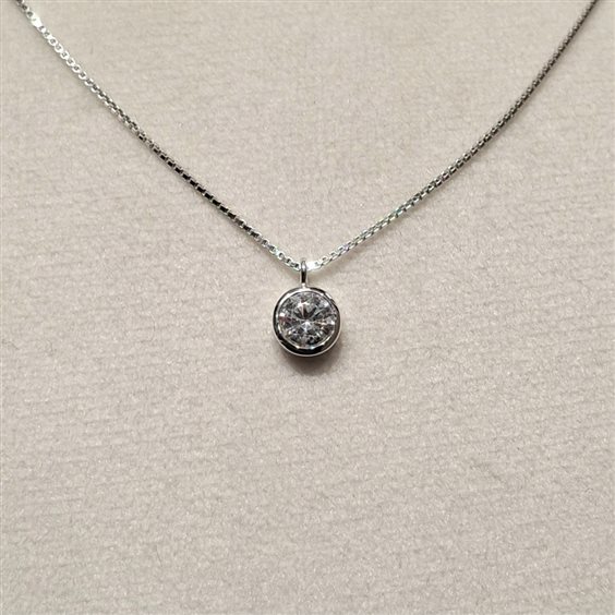 Collana Fanton Gioielli Donna COLLANE ORO in Oro bianco Cubic Zirconia C.C-36_52 - C.C-36_52